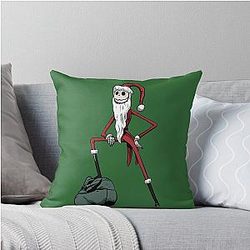 Santa Jack Skellington Throw Pillow