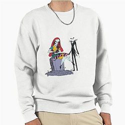 Sally and Jack Skellington Punisher Love Romance Sweatshirt