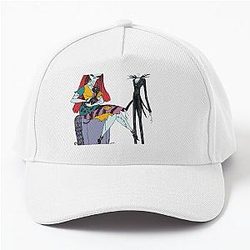 Sally and Jack Skellington Punisher Love Romance Baseball Cap