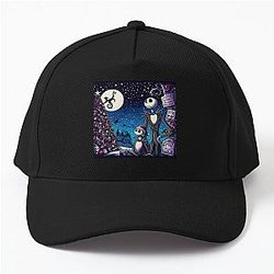 Dive into Holiday Magic: Unique Jack Skellington Art for Festive Celebration Baseball Cap