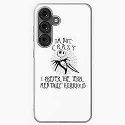 Nightmare Before Christmas Jack Skellington I'm Not Crazy Mentally Hilarious Samsung Galaxy Soft Case