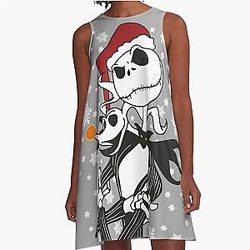 Jack Skellington Nightmare Before Christmas A-Line Dress