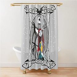 Jack Skellington and Sally The Nightmare Before Christmas Shower Curtain