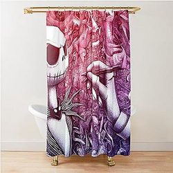 Dive into Holiday Magic: Unique Jack Skellington Art for a Contemporary Celebration! Shower Curtain