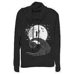 Junior's The Nightmare Before Christmas Jack Skellington Sally Meant to Be Cowl Neck Sweatshirt