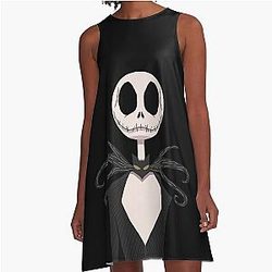 The Nightmare Before Christmas Jack Skellington A-Line Dress