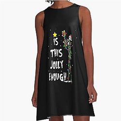 Jack Skellington Christmas A-Line Dress