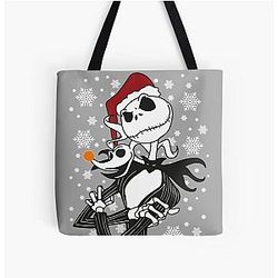 Jack Skellington Nightmare Before Christmas All Over Print Tote Bag