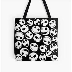 Jack Skellington Pattern Tote Bag