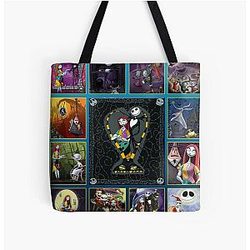 Jack Skellington and Sally The Nightmare Before Christmas Tote Bag