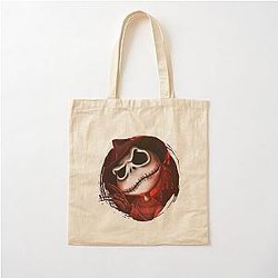 Jack Skellington Design Cotton Tote Bag