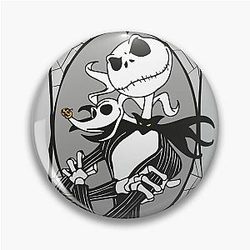 Jack Skellington and Zero The Nightmare Before Christmas Pin