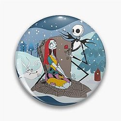 Jack Skellington and Sally The Nightmare Before Christmas Pin