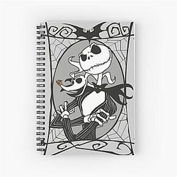 Jack Skellington and Zero - The Nightmare Before Christmas Notebook