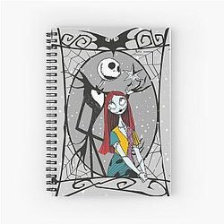 Jack Skellington Sally The Nightmare Before Christmas Spiral Notebook