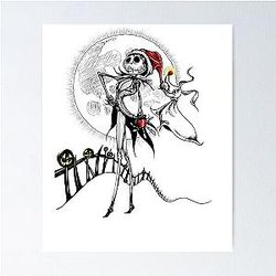 Jack Skellington Zero Poster