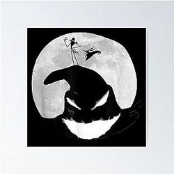 Jack Skellington Oogie Boogie Moon Poster
