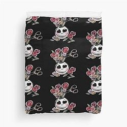 Jack Skellington Gothic Floral Art Duvet Cover