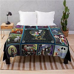 Jack Skellington and Sally The Nightmare Before Christmas Blanket