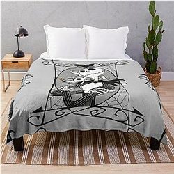 Jack Skellington and Zero The Nightmare Before Christmas Throw Blanket