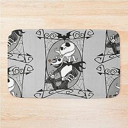 Jack Skellington and Zero The Nightmare Before Christmas Bath Mat