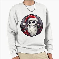 Jack Skellington Santa Claus Nightmare Before Christmas Pullover Sweatshirt