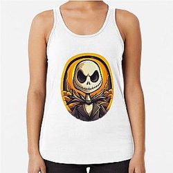 Jack Skellington The Nightmare Before Christmas Racerback Tank Top