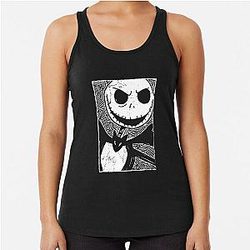 Jack Skellington Halloween Racerback Tank Top