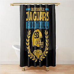 Football Shower Curtain Jacksonville Jaguars