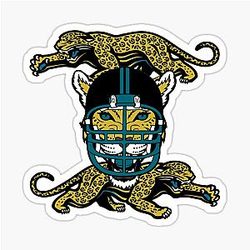 Football Jaguars Sticker