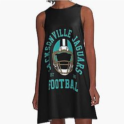Football, Jacksonville Jaguars A-Line Dress