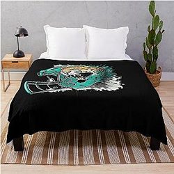Jacksonville Jaguars Helmet Throw Blanket
