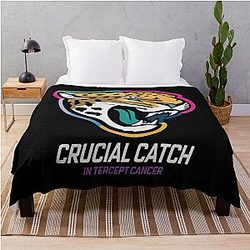 Football Jaguar Throw Blanket