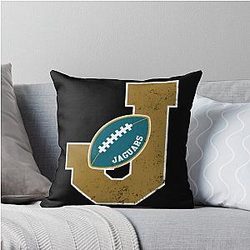 Football - Jacksonville Jaguars Throw Pillow