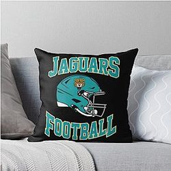 Football Throw Pillow Jacksonville Jaguars