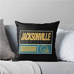 Football Throw Pillow Jacksonville Jaguars