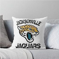 Football Jacksonville Jaguars Throw Pillow