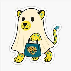 Jacksonville Jaguars Ghost Sticker