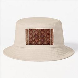 Persian Rug Boho Carpet Tapestry Bohemian Bucket Hat