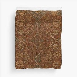 Persian Rug Boho Carpet Red Tapestry Jacquees Bohemian Duvet Cover