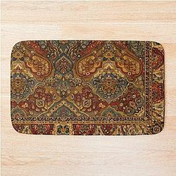 Persian Rug Boho Carpet Tapestry Bohemian Bath Mat