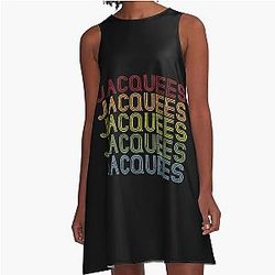 Jacquees Name T Shirt - Jacquees Vintage Jacquees Name Gift Item Tee A-Line Dress