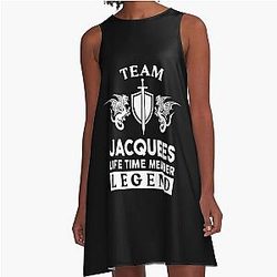 Jacquees Name T Shirt Jacquees Legend Lifetime Member Gift Item A-Line Dress