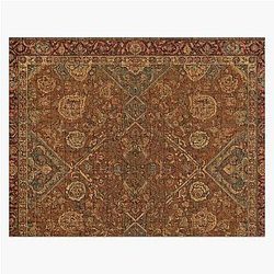 Persian rug boho carpet red tapestry jacquees bohemian jigsaw puzzle