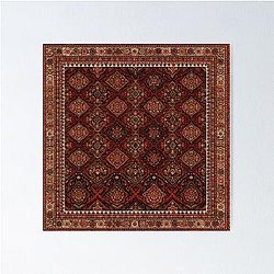 Persian Rug Boho Carpet Tapestry Bohemian Poster