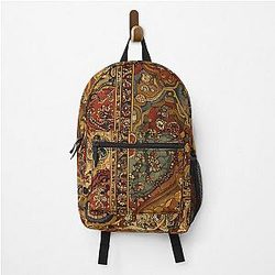 Persian Rug Boho Carpet Tapestry Jacquees Bohemian Backpack