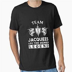 Jacques Name T Shirt - Jacques Legend Lifetime Member Gift Item Essential Tee