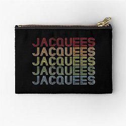 Jacquees Name Vintage Retro Gift Item Tee Zipper Pouch
