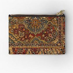 Persian Rug Boho Carpet Tapestry Jacquees Bohemian Zipper Pouch