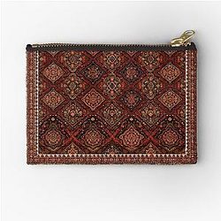 Persian Rug Boho Carpet, Tapestry, Bohemian Zipper Pouch